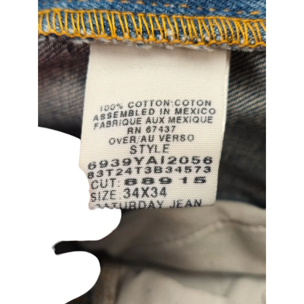 Polo Ralph Lauren Jeans Mens 34x34 Blue Denim Classic Straight‎ RL Vintage Y2K